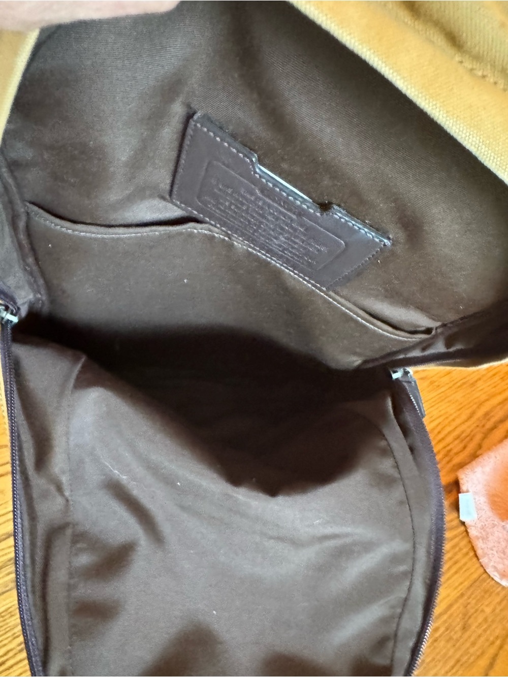 Coach Camden F70930 Tan And Brown Slingback Backpack Canvas And Leather - Picture 12 of 15